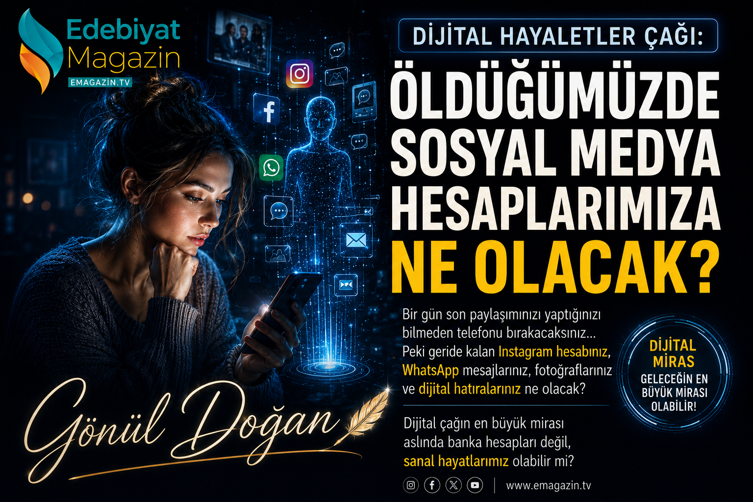 Dijital Hayaletler Çağı: Öldüğümüzde Sosyal Medya Hesaplarımıza Ne Olacak?
