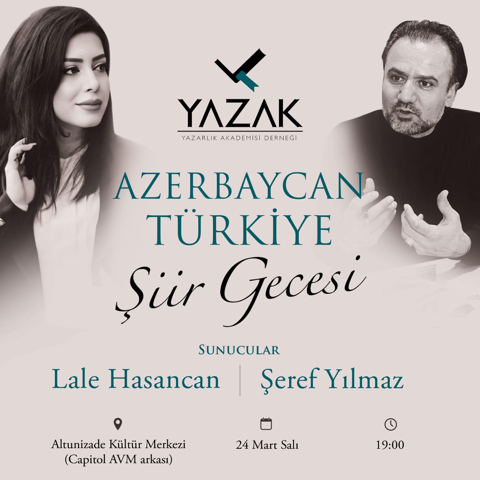 Azerbaycan–Türkiye Şiir Gecesi Altunizade’de Düzenleniyor