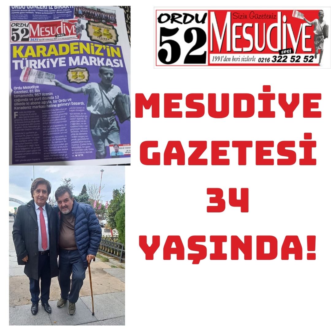 Mesudiye Gazetesi’ne ve Sefai Uzunyurt’a Minnetle Mesudiye Gazetesi’ne ve Sefai Uzunyurt’a Minnetle