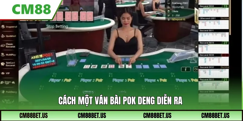 Cách một ván bài Pok Deng diễn ra